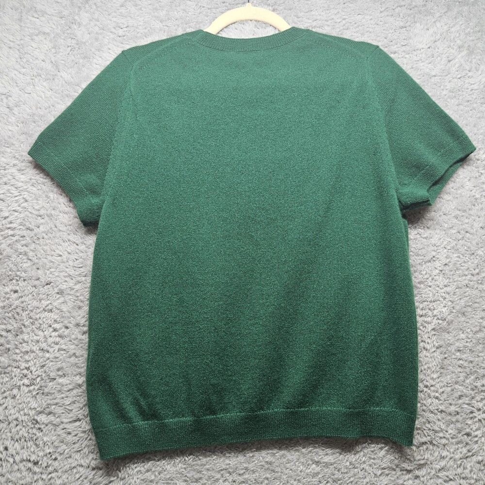 Quince Green Mongolian Cashmere Sweater Womens Size L Luxury Classic - Picture 8 of 8